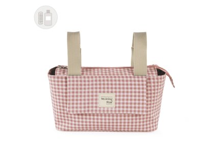 Organizér na kočárek Walking Mum I love Vichy Collection - růžová