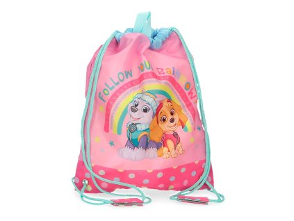 Pytlík na přezůvky Tlapkova patrola Follow your Rainbow