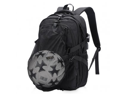 Batoh s odnímatelnou síťkou na míč Senkey Style - černý