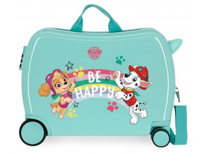 Dětský kufřík na kolečkách - odražedlo - Tlapková patrola - Be Happy