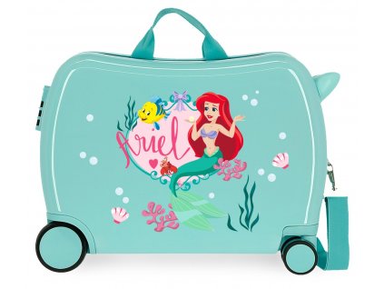 Dětský kufřík na kolečkách - odražedlo - Disney - Princess Celebration - Ariel