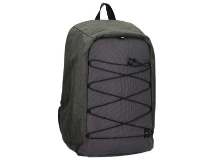 Unisex městský batoh proti vykradení Jansen & Tilanus - army zelený