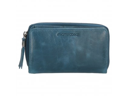 Dámská kožená peněženka Micmacbags - jeansová modrá