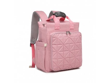 Multifunkční přebalovací batoh na kočárek Kono Emko - růžový