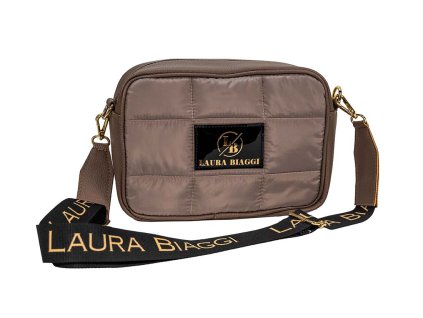 Stylová dámská crossbody kabelka Laura Biaggi S2136 - taupe