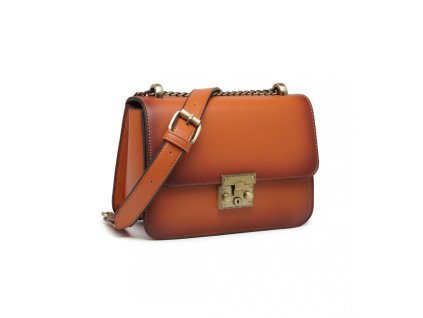 Dámská retro crossbody kabelka Miss Lulu Gabriela - hnědá