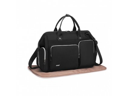 Cestovní multifunkční přebalovací taška Kono Mamabag - černá