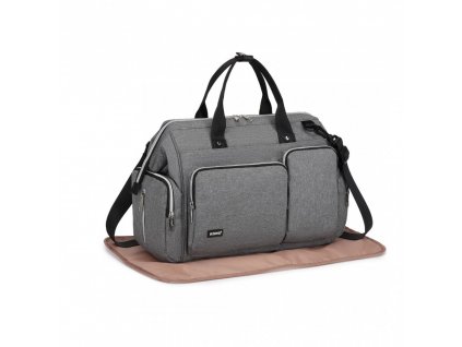 Cestovní multifunkční přebalovací taška Kono Mamabag - šedá