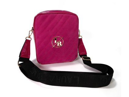 Dámská designová crossbody taška Laura Biaggi G921 - fuchsiová