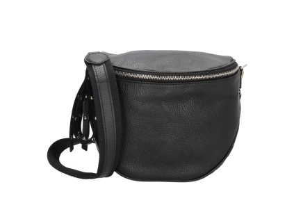 Dámská kožená crossbody kabelka Charm London ANNA - černá