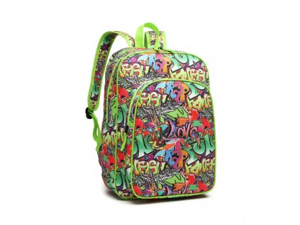 KONO jednokomorový školní batoh Graffiti - 15L