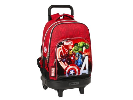 SAFTA Školní batoh na kolečkách Marvel Avengers 32L