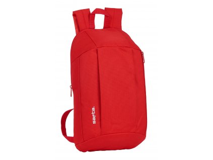 SAFTA Basic úzký mini batoh - červený / 8L