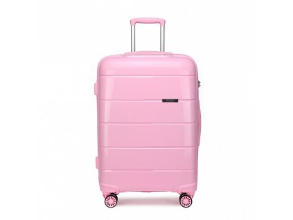 Cestovních kufr na kolečkách Kono Classic Collection - růžová 50L
