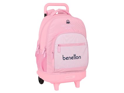 SAFTA Školní batoh na kolečkách United Colors of Benetton "VICHY" 32L