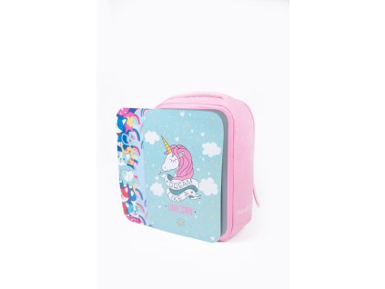 Mimetic předškolní batoh s vyměnitelným obrázkem - růžový - 11L