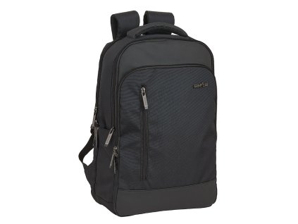 Safta Business dvoukomorový unisex laptop batoh 15,6” s usb portem - černý - 19L