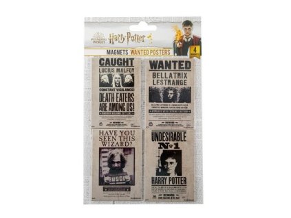 Sada 4 kusů magnetek - WANTED Harry Potter - MAP5003