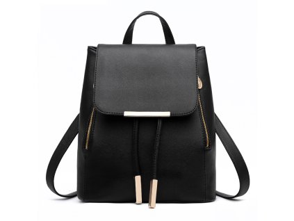 NumberOne Dámský menší designový batoh - černý - 27 cm - 5L
