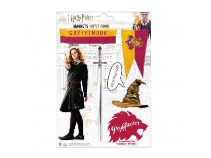 Harry Potter Sada 6 kusů magnetek GRYFFINDOR (Nebelvír) Harry Potter - MAP5021
