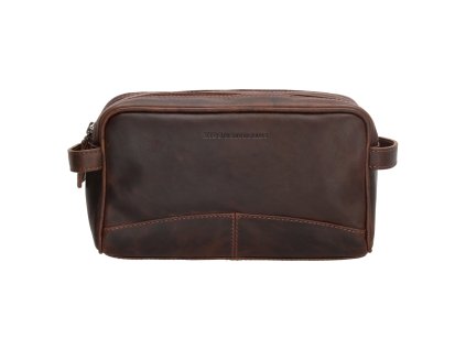 Hide & stitches Japura toaletní taška 3 L - tmavě hnědá