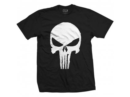 Bavlněné originální tričk Punisher - černé