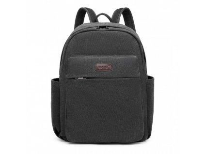 KONO unisex prostorný batoh SAVIORA - černý - 17 L