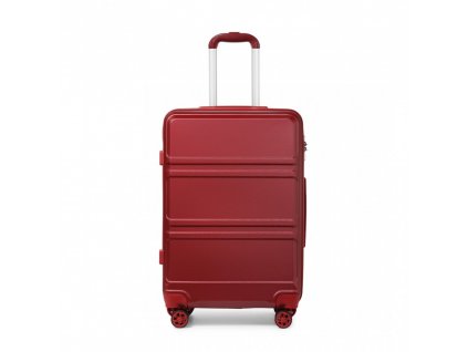 Kono cestovní kufr na kolečkách ABS - 44L - bordó