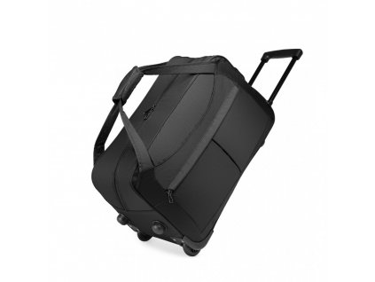 KONO cestovní taška na kolečkách s výsuvnou rukojetí - černá - 55L