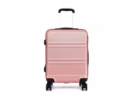 Kono cestovní kufr na kolečkách ABS - 66L - nude