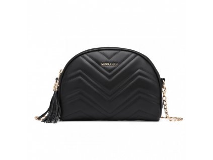 Miss Lulu dámská elegantní crossbody kabelka LB2236 - černá