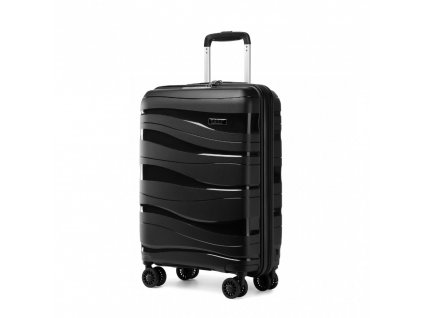 KONO Cestovní kufr na kolečkách s TSA zámkem 39L - černý