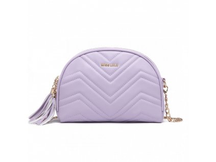 Miss Lulu dámská elegantní crossbody kabelka LB2236 - fialová