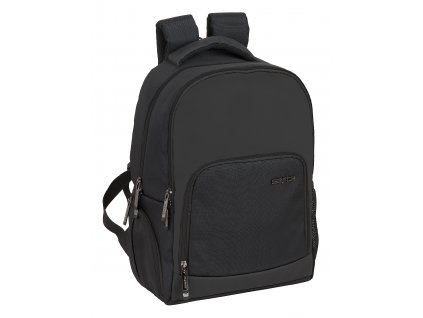 SAFTA BUSINESS 14,1"  dvoukomorový batoh s USB portem - černý - 19L