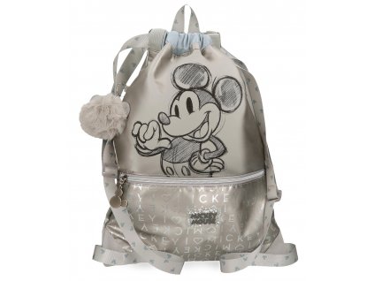 Mickey Mouse Gym Bag 100 - šedá (stříbrná) - 16L