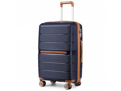 KONO British Traveller skořepinové zavazadlo polypropylen - navy - 60L