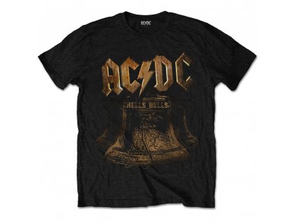 AC/DC UNISEX tričko s potiskem : BRASS BELLS - černá