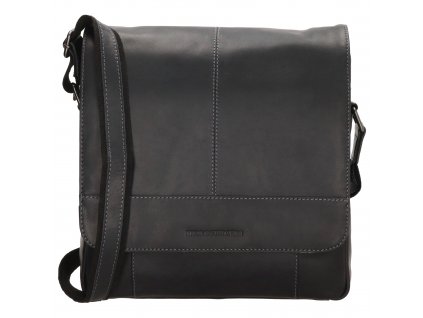 Hide & stitches japura  pánská crossbody taška (31x29cm) - černá