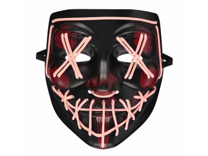 Amscan halloweenská maska GID černo/červená