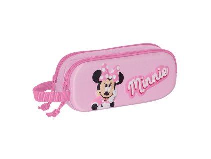 Safta Disney 3D MINNIE MOUSE dvoukomorový penál - růžový