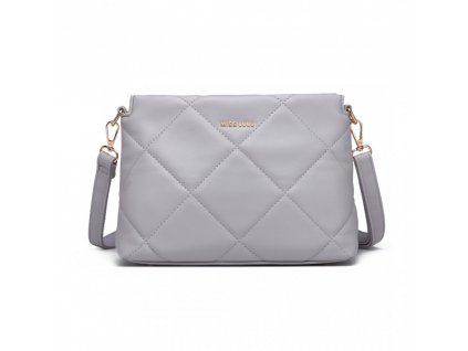 Miss Lulu dámská elegantní crossbody kabelka LB2237 - šedá