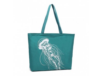 Opětovně použitelná plátěná nákupní taška - zelená