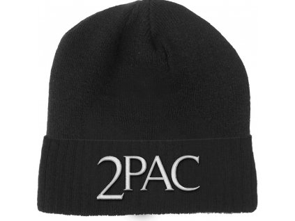 2PAC unisex čepice BEANIE - černá