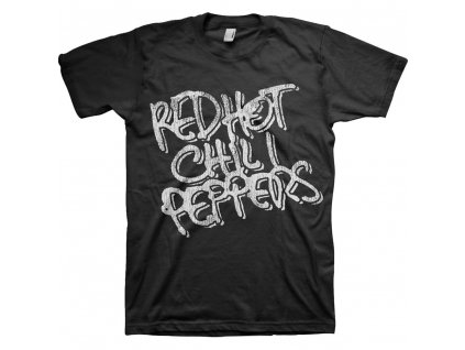 Red Hot Chili Peppers Unisex tričko: BLACK & WHITE LOGO