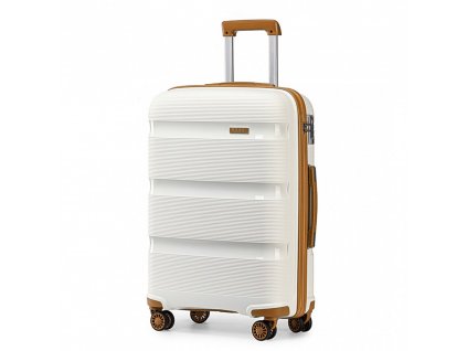 Cestovní kabinový kufr na kolečkách Classic Collection - béžově hnědý - 50L