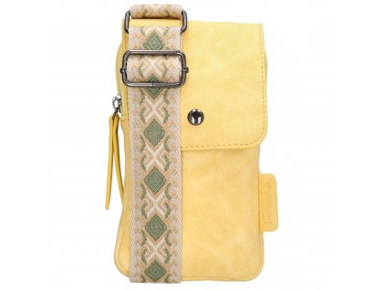 Beagles dámska crossbody taška na mobil Malaga - světle žlutá