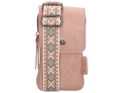 Beagles dámska crossbody taška na mobil Malaga - světle růžová