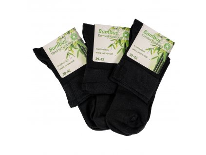 Star Socks ponožky bambusové dámské černé - Set 3