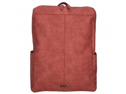 Enrico Benetti Kensi dámský batoh na laptop 15" - červená - 15,5L