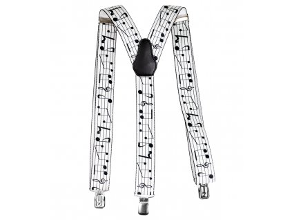 Kšandy hudebnícké - noty bílé